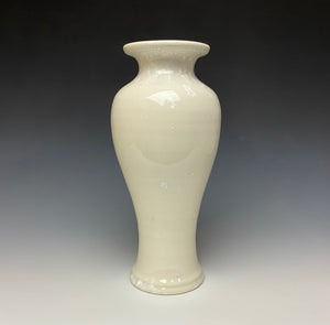 White Crystalline Glazed Vase 2