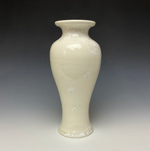 Load image into Gallery viewer, White Crystalline Glazed Vase 2
