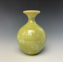 Load image into Gallery viewer, Olive Green Crystalline Glazed Mini Vase #2
