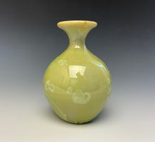 Load image into Gallery viewer, Olive Green Crystalline Glazed Mini Vase #2
