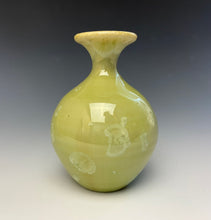 Load image into Gallery viewer, Olive Green Crystalline Glazed Mini Vase #2
