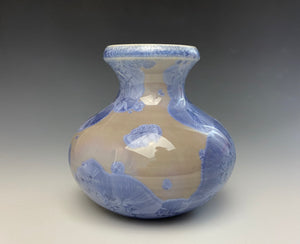 Periwinkle Crystalline Mini Vase