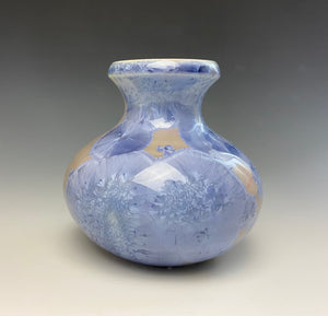 Periwinkle Crystalline Mini Vase