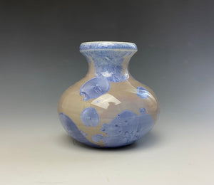 Periwinkle Crystalline Mini Vase
