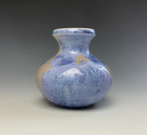 Periwinkle Crystalline Mini Vase