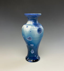 Crystalline Glazed Mini Vase in Atlantic Storm Blue 2