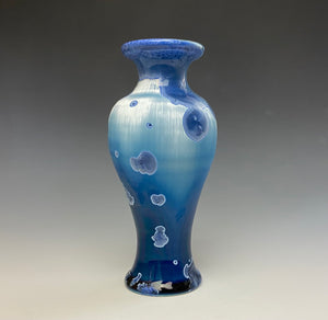 Crystalline Glazed Mini Vase in Atlantic Storm Blue 2