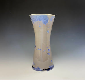 Crystalline Glazed Vase in Periwinkle #3