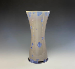 Crystalline Glazed Vase in Periwinkle #3