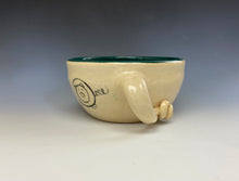 Load image into Gallery viewer, PIGGERY- Soup mug in Dark Blue Green
