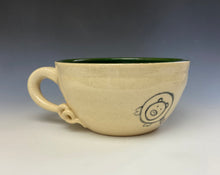 Load image into Gallery viewer, PIGGERY- Soup mug in Dark Green
