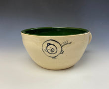 Load image into Gallery viewer, PIGGERY- Soup mug in Dark Green
