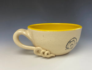 PIGGERY- Soup mug in Yellow