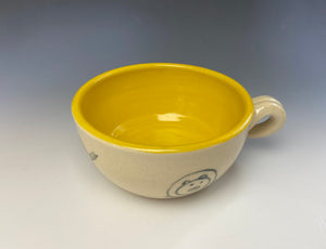 PIGGERY- Soup mug in Yellow