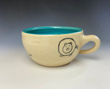 Load image into Gallery viewer, PIGGERY Soup mug in Teal
