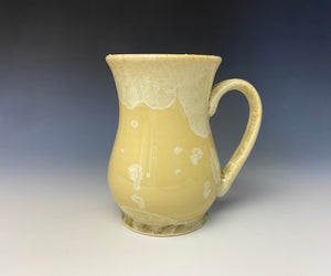 Light Yellow Crystalline Glazed Mug 12oz  #1