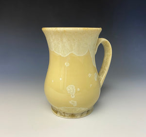 Light Yellow Crystalline Glazed Mug 12oz  #1