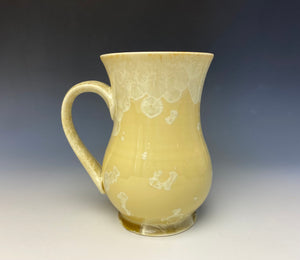 Light Yellow Crystalline Glazed Mug 16oz  #2