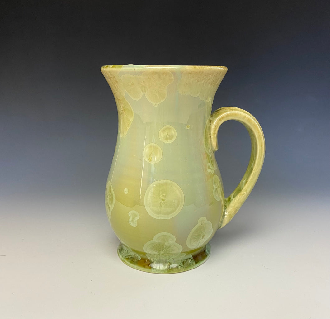 Crystalline Glazed Mug 18oz - Olive Green 2