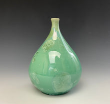 Load image into Gallery viewer, Light Green Crystalline Glazed Mini Vase #3
