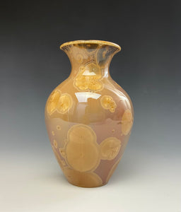 Iced Caramel Crystalline Glazed Mini Vase #5