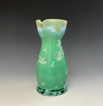 Load image into Gallery viewer, Emerald Green Crystalline Sake Pitcher
