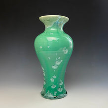 Load image into Gallery viewer, Emerald Green Crystalline Glazed Vase 2
