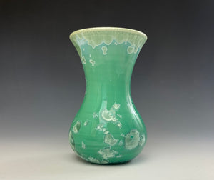 Emerald Green Crystalline Glazed Mini Vase 6