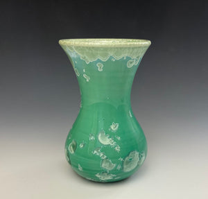 Emerald Green Crystalline Glazed Mini Vase 6