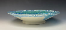 Load image into Gallery viewer, Teal and Silver Crystalline Glazed Bowl
