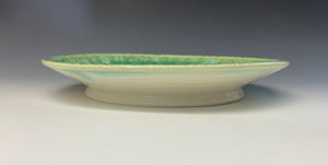 Green Crystalline Glazed Plate