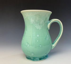 Crystalline Glazed Mug 14oz - Light Green #2
