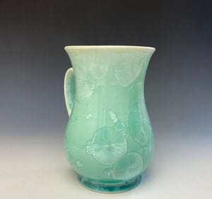 Crystalline Glazed Mug 14oz - Light Green #2
