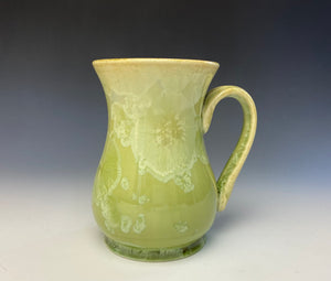 Crystalline Glazed Mug 14oz - Olive Green 4