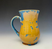 Load image into Gallery viewer, Crystalline Glazed Mug 18 oz - Blue and Orange #3
