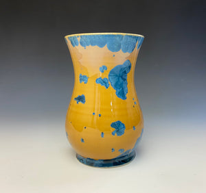 Crystalline Glazed Mug 18 oz - Blue and Orange #3