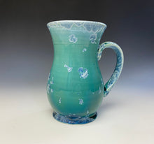 Load image into Gallery viewer, Crystalline Glazed Mug 18 oz- Dark Teal #1

