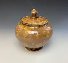 Load image into Gallery viewer, Iced Caramel Crystalline Glazed Jar #1
