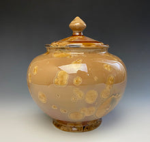 Load image into Gallery viewer, Iced Caramel Crystalline Glazed Jar #2
