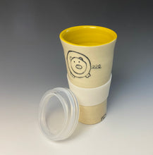 Load image into Gallery viewer, Piggery Travel Mug - Yellow

