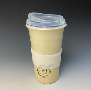 Piggery Travel Mug - Deep Blue