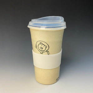 Piggery Travel Mug - Deep Blue