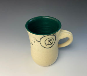 Spider Pig Mug- Dark Blue Green