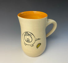 Load image into Gallery viewer, Señor Pig (with taco) Mug- Orange

