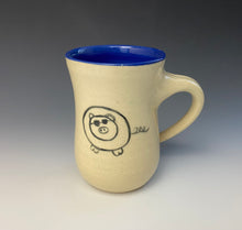 Load image into Gallery viewer, Too Cool Pig Mug- Blue
