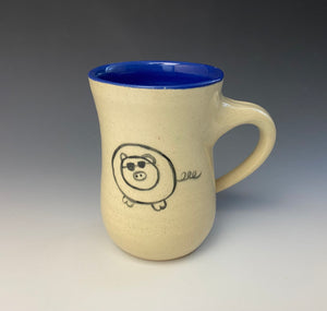 Too Cool Pig Mug- Blue