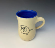 Load image into Gallery viewer, Too Cool Pig Mug- Blue
