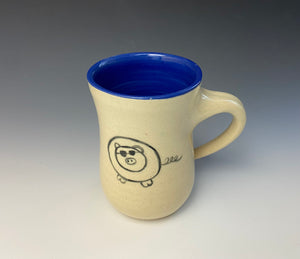 Too Cool Pig Mug- Blue