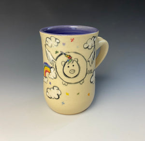 Piggycorn Pig Mug - Purple