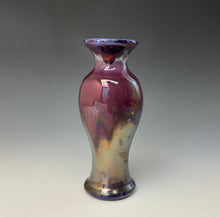 Load image into Gallery viewer, Ruby and Plum Crystalline Glazed Mini Vase #2
